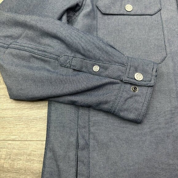 Harley Davidson Motorcycle Riding Shirt Jacket Operative Men's XL Textile Blue - Picture 6 of 16